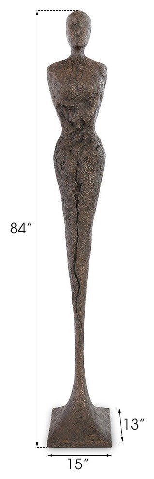 Skinny Chiseled Female, Bronze