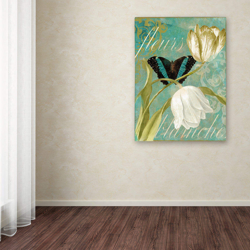 Color Bakery 'White Tulips' Canvas Art, 14x19