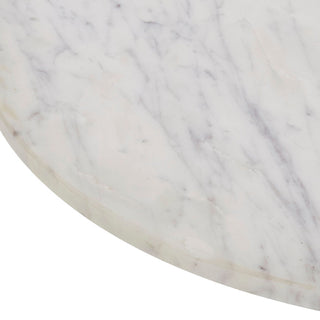 Corrine Aluminum Side Table, Matte Black