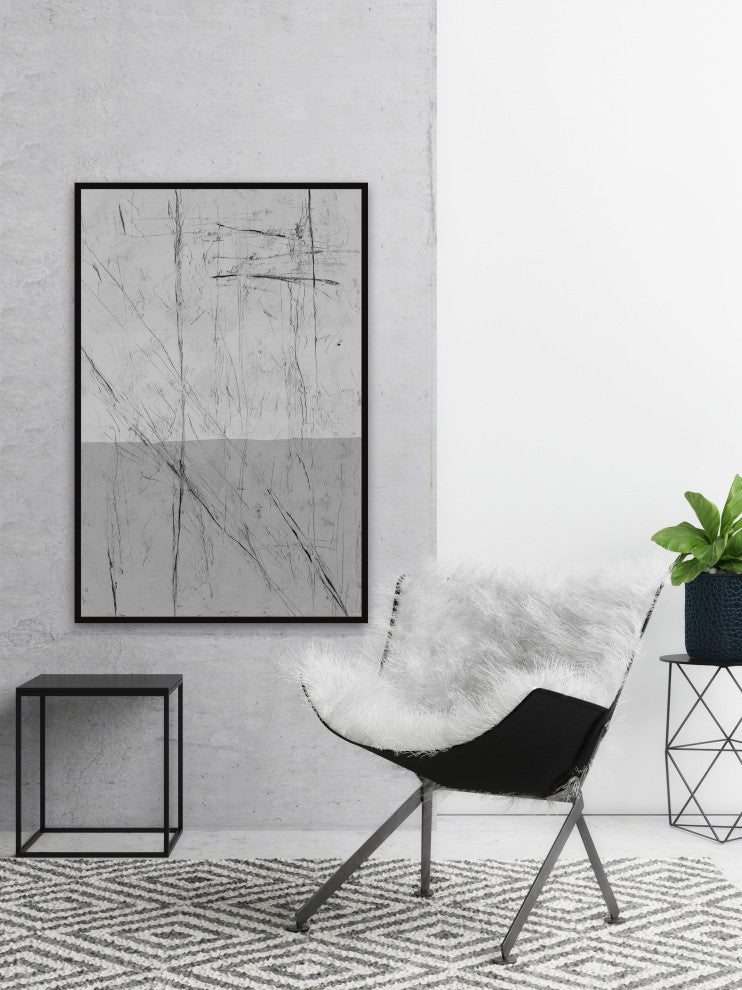 "Fourth Dimension" Floater Framed Painting Print on Canvas, 30x45