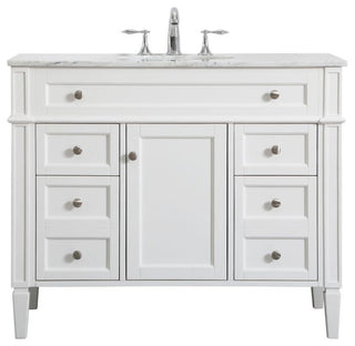 Elegant Lighting VF12542 Park Avenue 42" - White