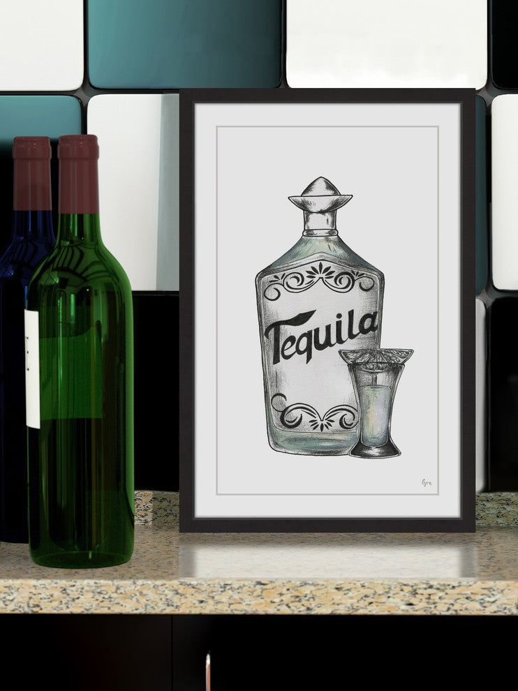 "Tequila Shot" Framed Painting Print, 24"x36"