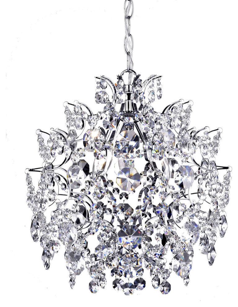 Belle Elegant 3-Light Glam Crystal Chandelier
