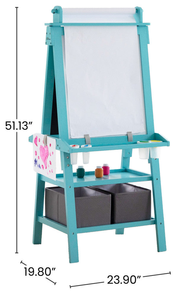 Little Partners Deluxe Learn and Play Art Center, Turquoise