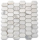 Calacatta Gold Marble Hive Constellation Hexagon Mosaic Tile Polished, 1 sheet