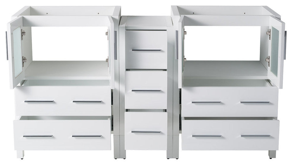 Fresca FCB62-241224WH Torino 60" White Modern Bathroom Cabinets