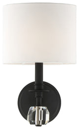 Chimes 1-Light Wall Mount, Black Forged