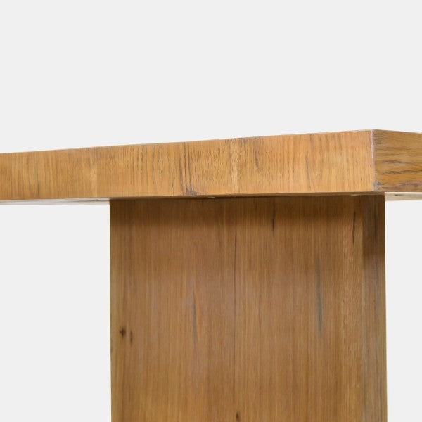 Planks and Veneer White Oak Dining Table