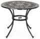 Athena Outdoor Round Cast Aluminum Dining Table
