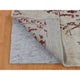 Beige Broken Heriz Design Wool and Silk Hand Knotted Oriental Rug 9'x11'9"