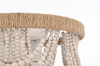 Home Living 12" Beaded Flush Mount, Antique White