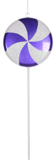 Vickerman M152016 17" Purple-White Candy Lollipop Christmas Ornament