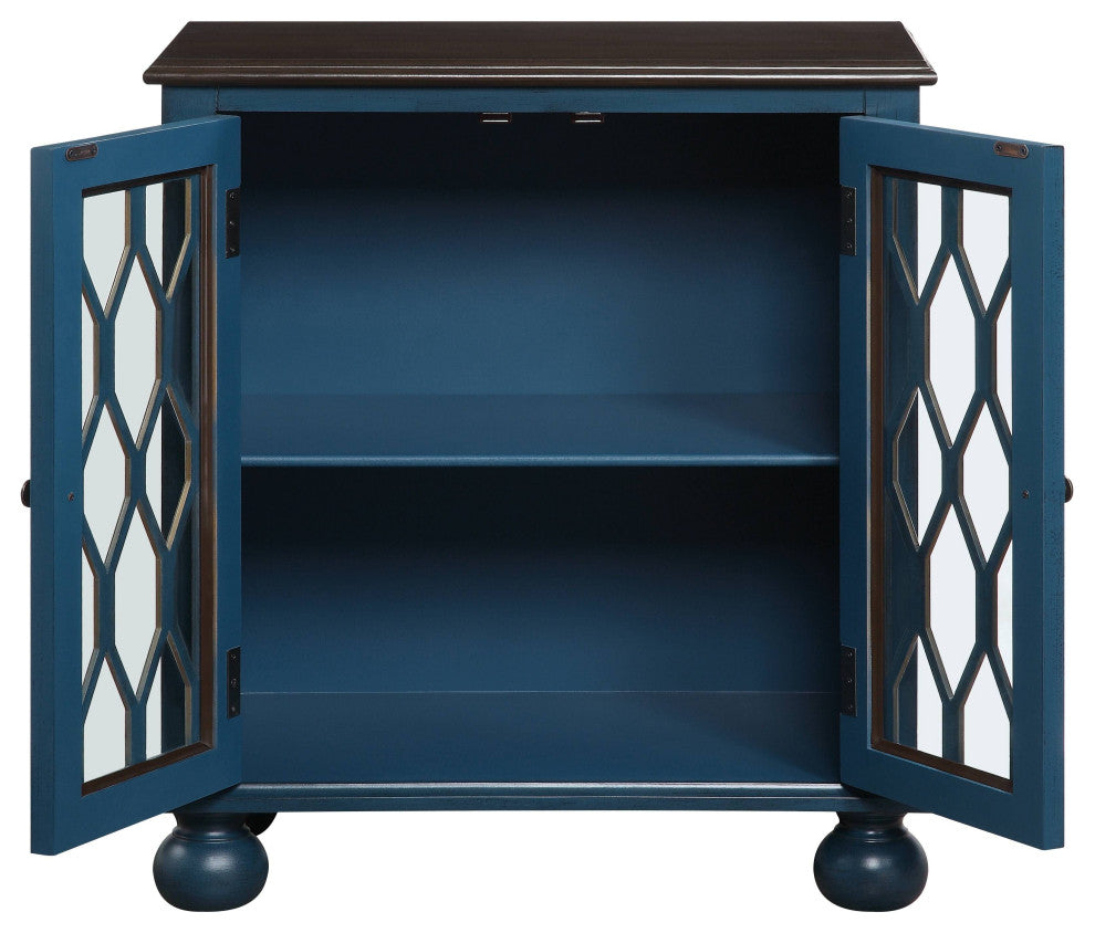 Lassie Console Table, Antique Blue Finish