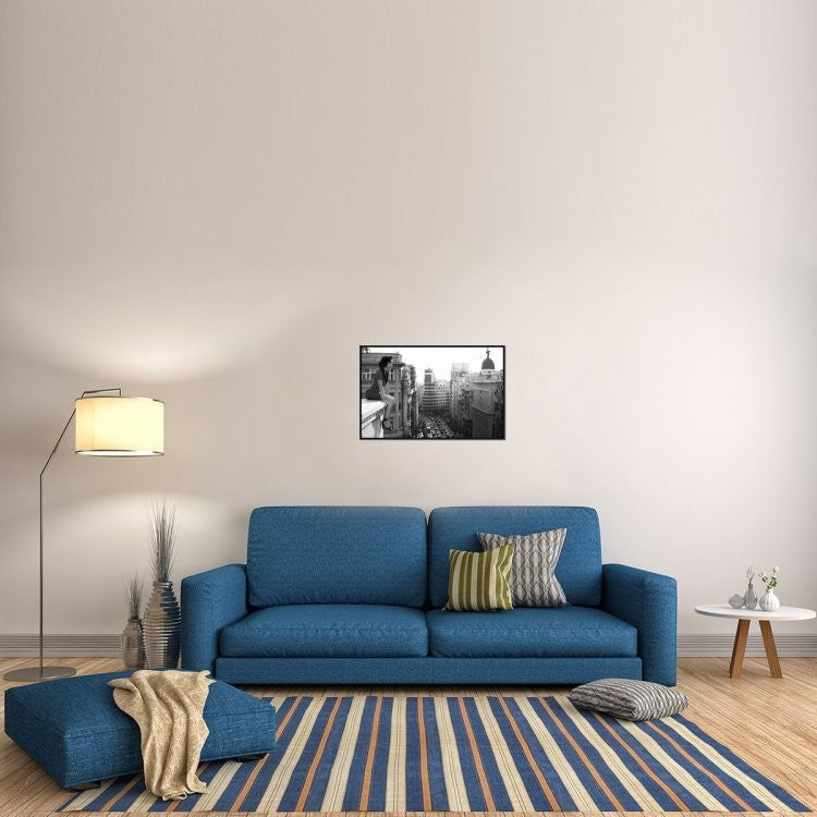 "Mad Madrid" Framed Canvas Giclee by Alejandro Marcos, 31x20"