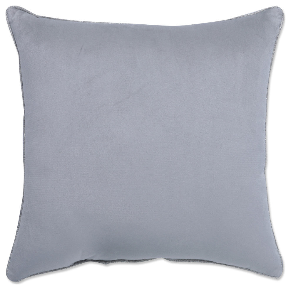 Indoor Velvet Nutcrackers Gray 17" Throw Pillow