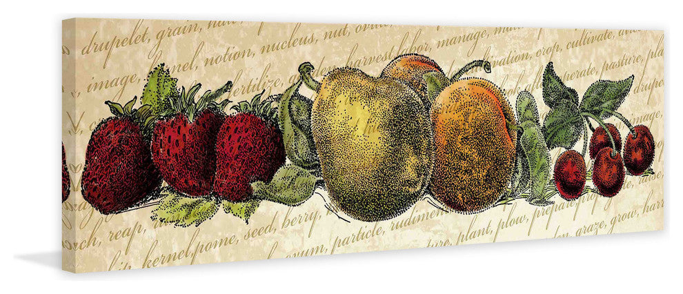 "Fruit and Veg A" Painting Print on Canvas