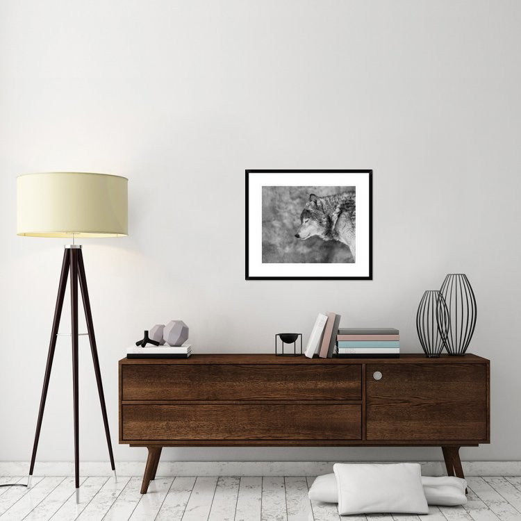 "Let It Snow" Framed Digital Print by Victoria Ivanova, 30x26"