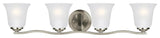 Generation Lighting 4439004EN3 Emmons 4 Light 32"W LED Vanity - Brushed Nickel