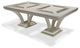AICO Michael Amini Hollywood Swank Rectangular Dining Table, Pearl Caviar