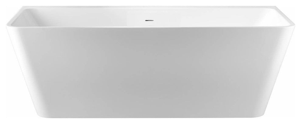 Axton 67 Inch Acrylic Double Ended Freestanding Tub