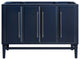 Mason 48" Vanity Only, Navy Blue With Brushed Silver Hardware