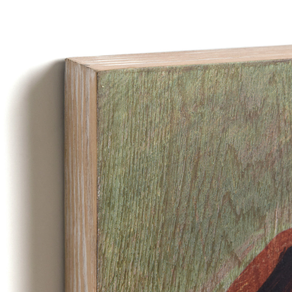 "Thoroughbred" Fine Giclee Printed Directly on Hand Finished Ash Wood Wall Art