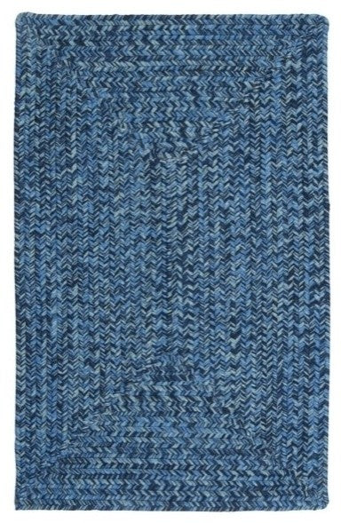 Catalina CA59 Deep Sea Indoor/Outdoor Area Rug, Rectangular 2'x12'