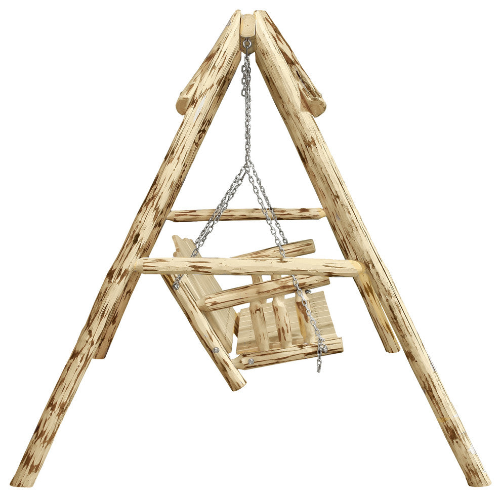 Montana Collection Lawn Swing With "A" Frame, Exterior Finish