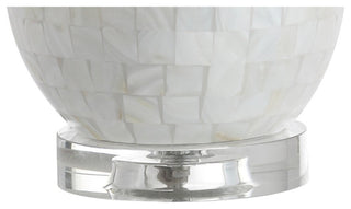 Josephine 26.5" Seashell LED Table Lamp, White
