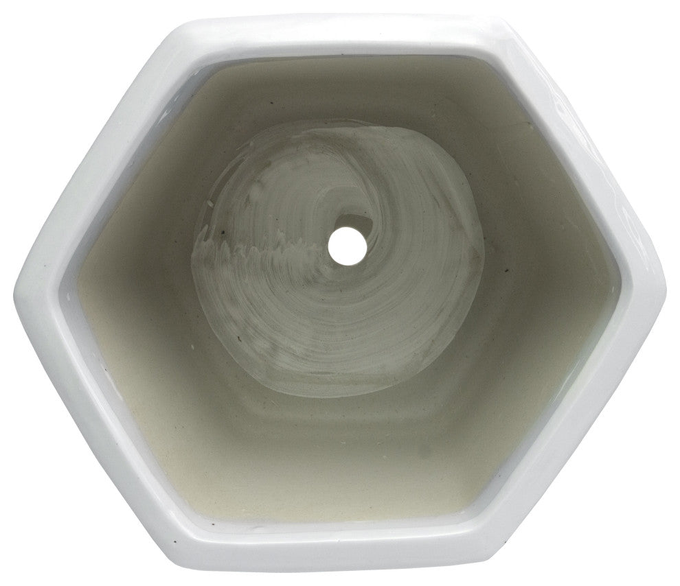 10" Dragon Blue and White Porcelain Flower Pot