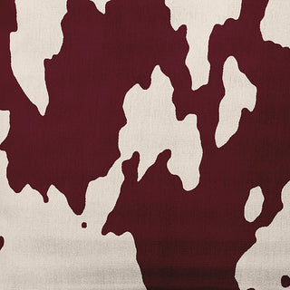 18" x 18" Moo Print Decorative Throw Pillow, Pomegranate