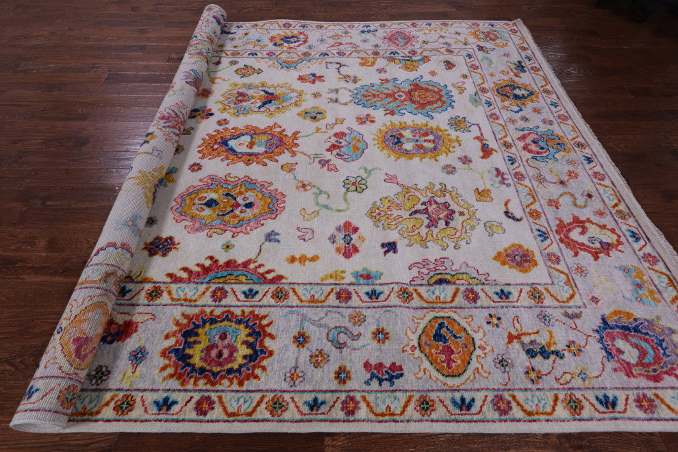 9' 2" X 12' 0" Turkish Oushak Handmade Wool Rug - Q14797