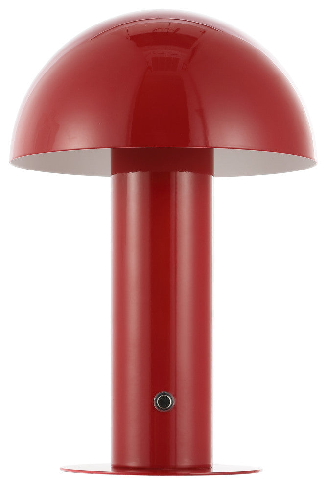 Bohemian Rechargeable/Cordless Iron Dimmable Integrated LED Mushroom Table Lamp