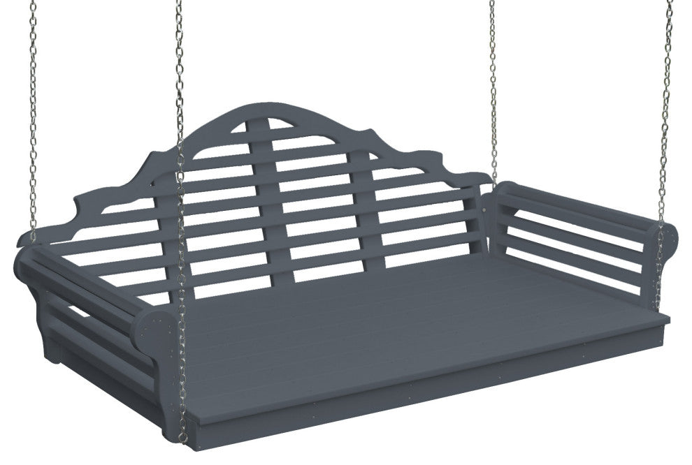 Poly Marlboro Swingbed, Dark Gray, 6 Foot