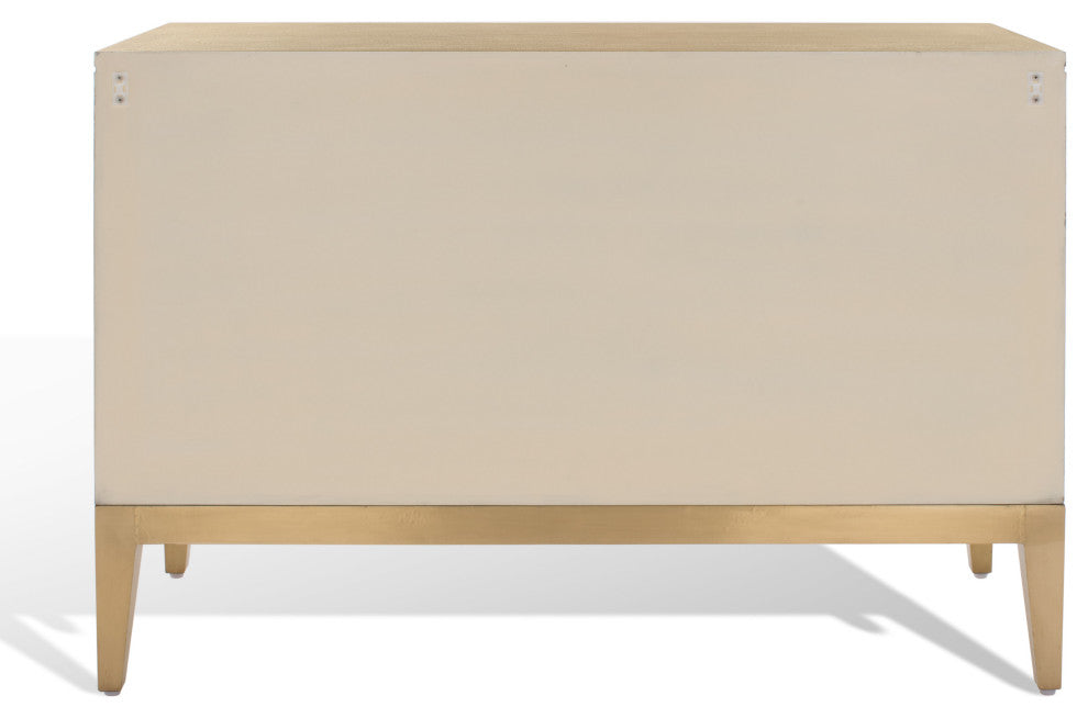 Safavieh Couture Dorielle Brass Covered Sideboard Gold