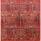 Ahgly Company Indoor Square Mid-Century Modern Area Rugs, 4' Square