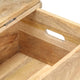 vidaXL Solid Mango Wood Chest 17.7" Storage Box Bench Hall Wooden Cabinet