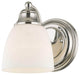 Livex Somerville 1 Light 7" Tall Wall Sconce, Polished Chrome