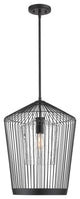 Zlite 342P19-MB 1-Light Pendant, Clear Seeded