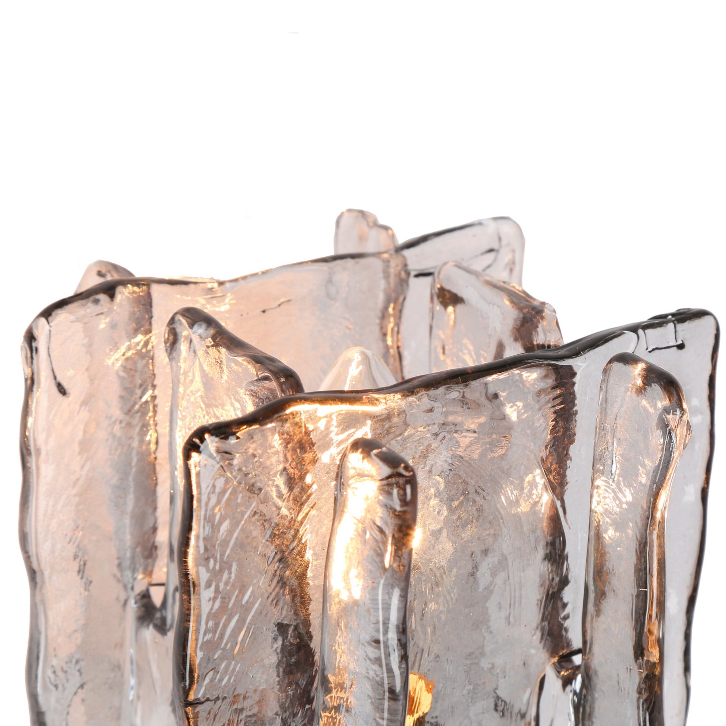 LNC Tucana Polished Gold and Matte Black Modern Wall Sconce, Textured Glass, 1 Light