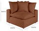 Cali Rust Corner Chair
