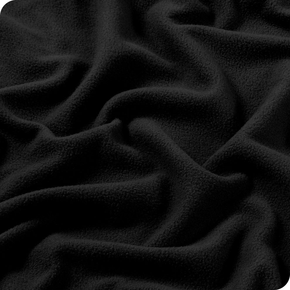 Polar Fleece Sheet Set, Black, King