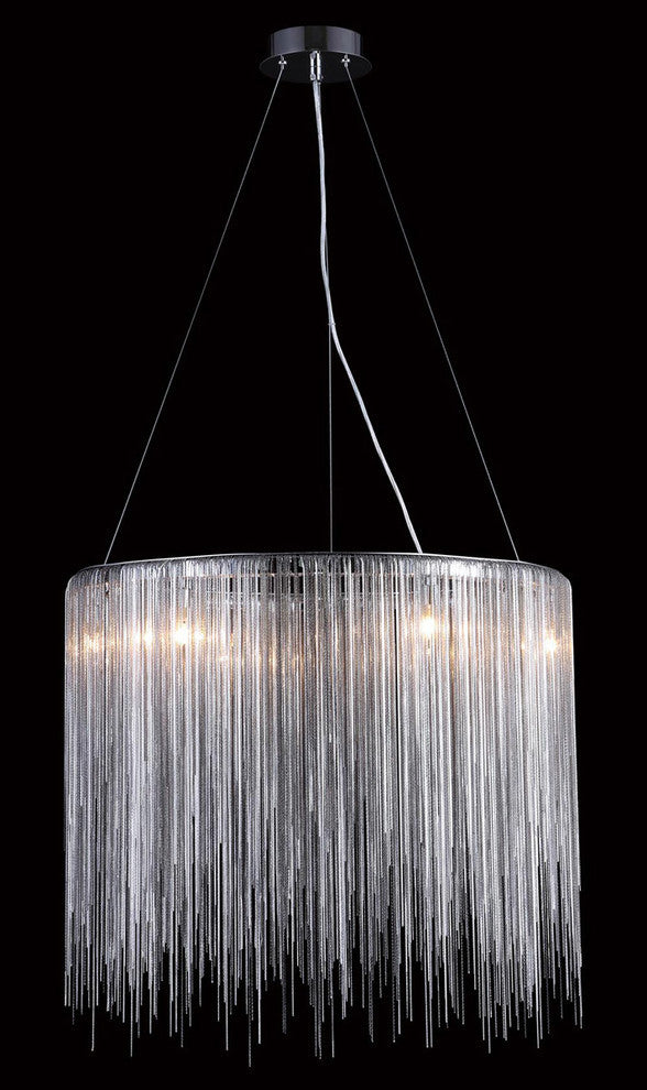Fountain Ave 1 Light Chandelier, Chrome
