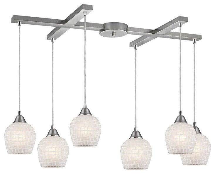 ELK Lighting Fusion 6-Light Pendant - 528-6WHT