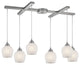 ELK Lighting Fusion 6-Light Pendant - 528-6WHT