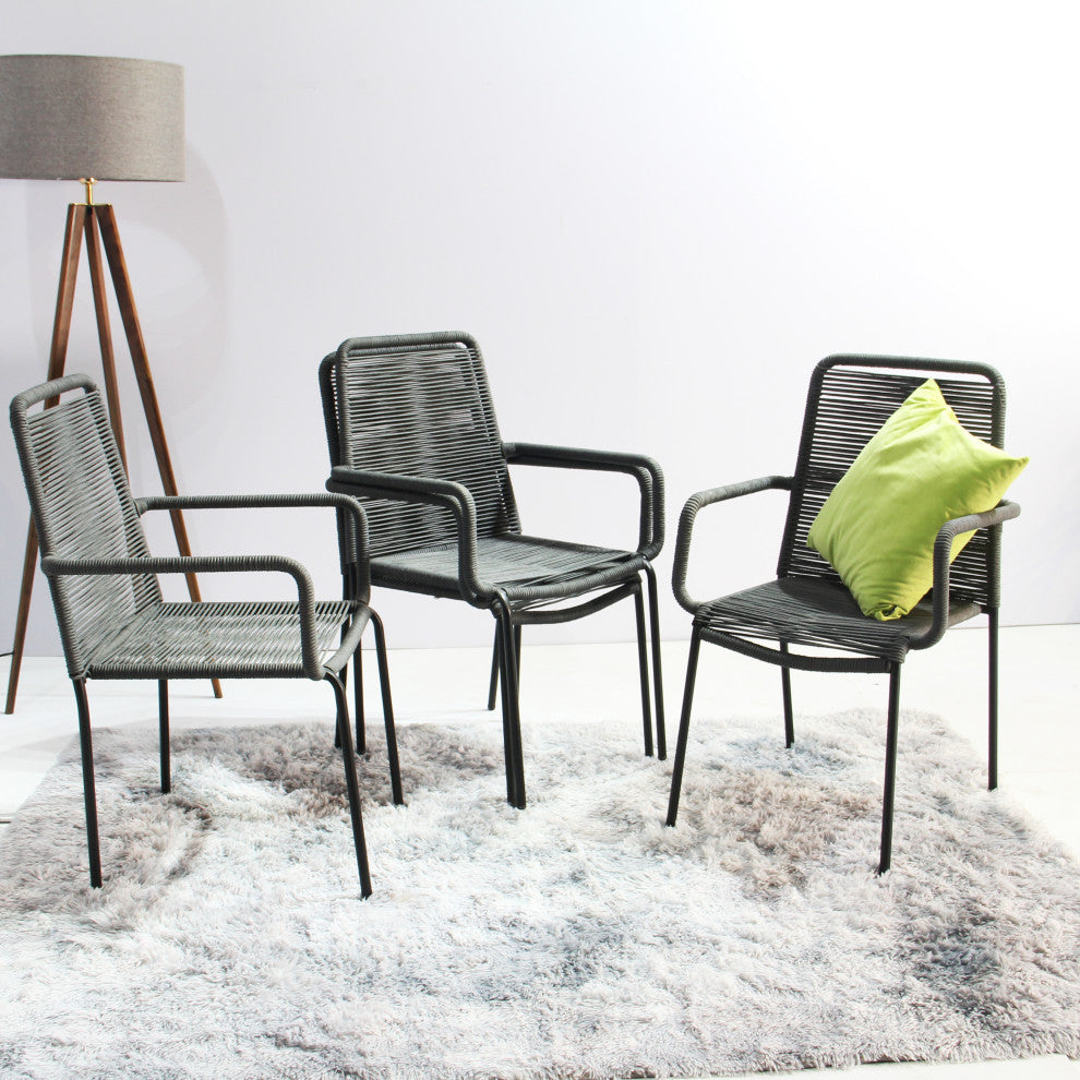 Set of 4 Palaio Chair, Grey