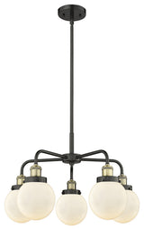 Innovations Beacon 5 24" Chandelier Black Antique Brass