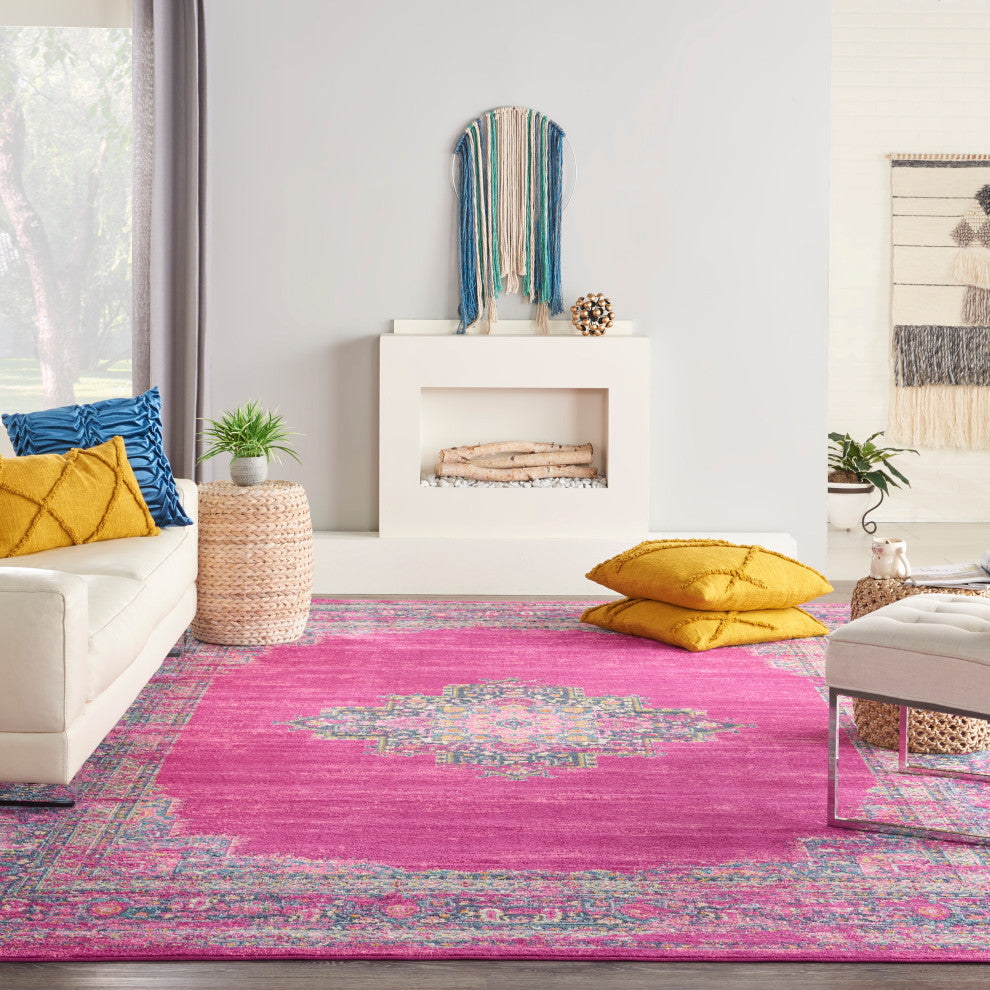 Nourison Passion 10' x 14' Fuchsia Bohemian Indoor Area Rug