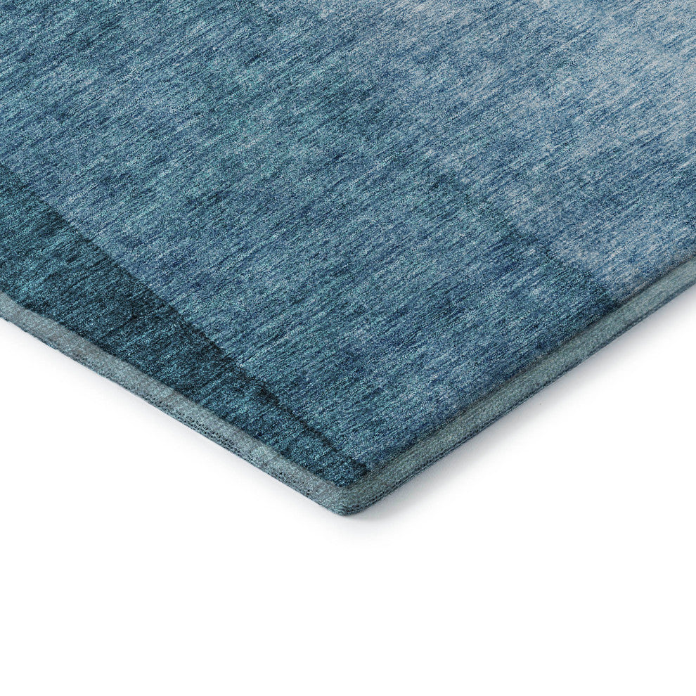 Premium Machine Washable Mayfield AMF625 Blue 9' x 12' Rug