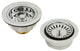 CO2165S 3.5" Post Style, Kitchen Sink Basket Strainer, Polished Nickel